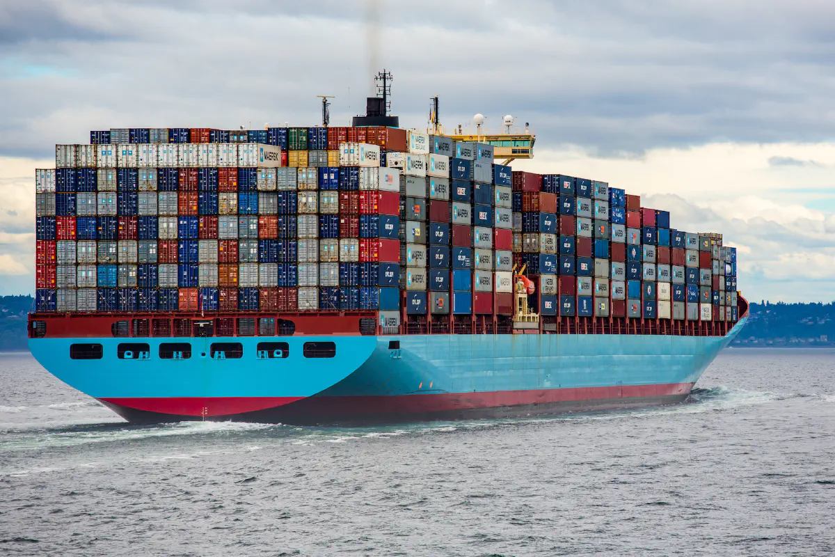 A container ship